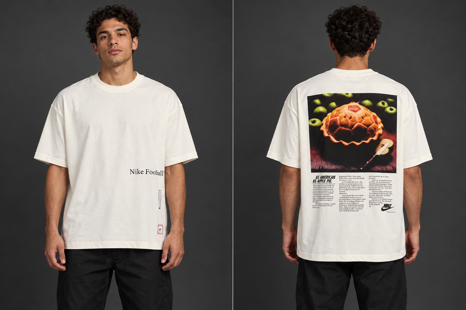 Modelo virtual con el frente de la camiseta Fútbol de Autor